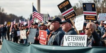 Veterans protest job cuts on National Mall