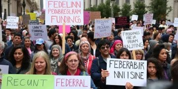 Federal program funding cuts protests spark widespread unrest